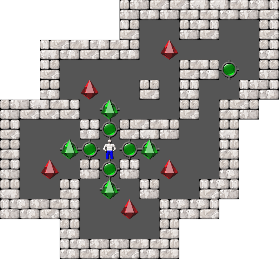 Sokoban Mass Remodel level 1879